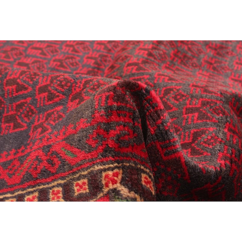 ECARPETGALLERY Hand-knotted Teimani Dark Grey Wool Rug - 2'10 x 4'5