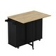 preview thumbnail 16 of 17, Mobile Kitchen Island Cart with Storage Cabinets, Wine Rack, Spice Rack, Towel Holder，for Organizing Kitchens & Meal Prep