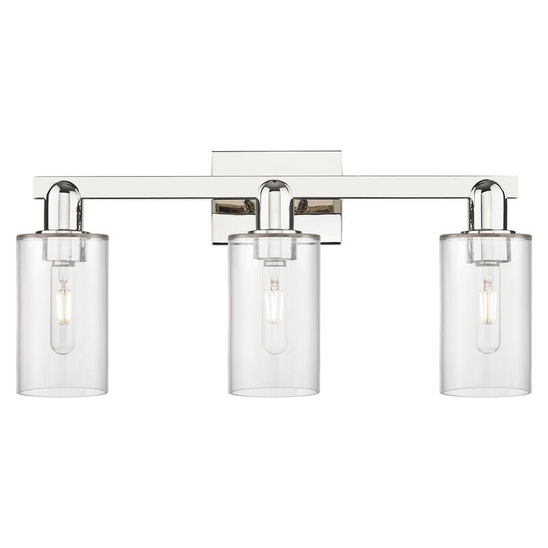 Innovations Lighting Endless Possibilities Arcadia - Clymer - 3 Light 23" Bath Vanity Light - Clear/Polished Nickel