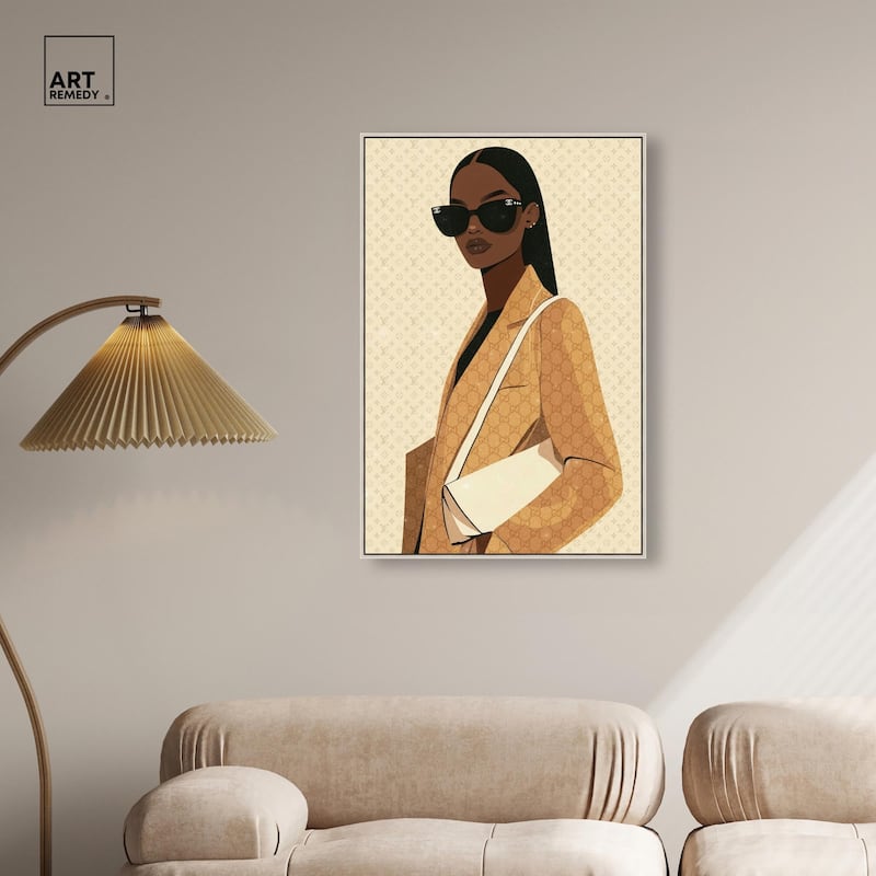 Elegant Coat Gal Canvas by Art Remedy