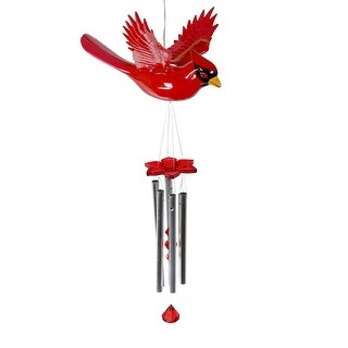Exhart Solar WindyWings Bird Wind Chime, 10 by 9 Inches