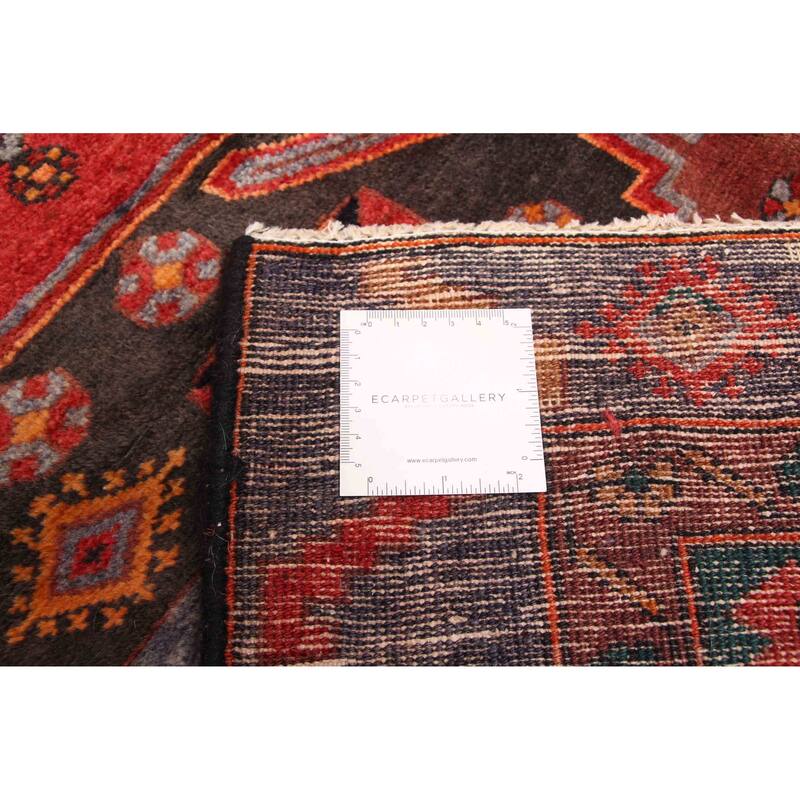 ECARPETGALLERY Hand-knotted Konya Anatolian Black, Red Wool Rug - 4'2 x 10'6