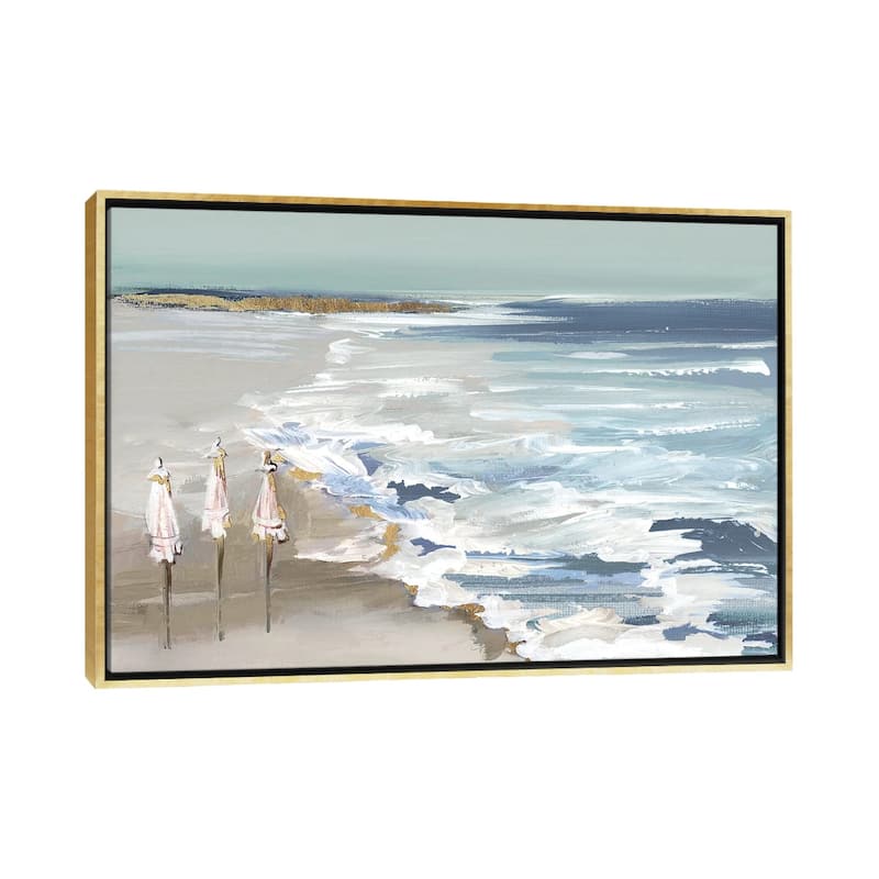 iCanvas "Summer Vacation II" by Lera Framed Canvas Print - Gold - 26x40