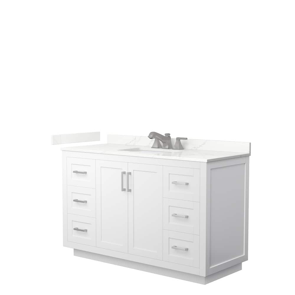 Miranda 54-inch Single Vanity, Quartz Top