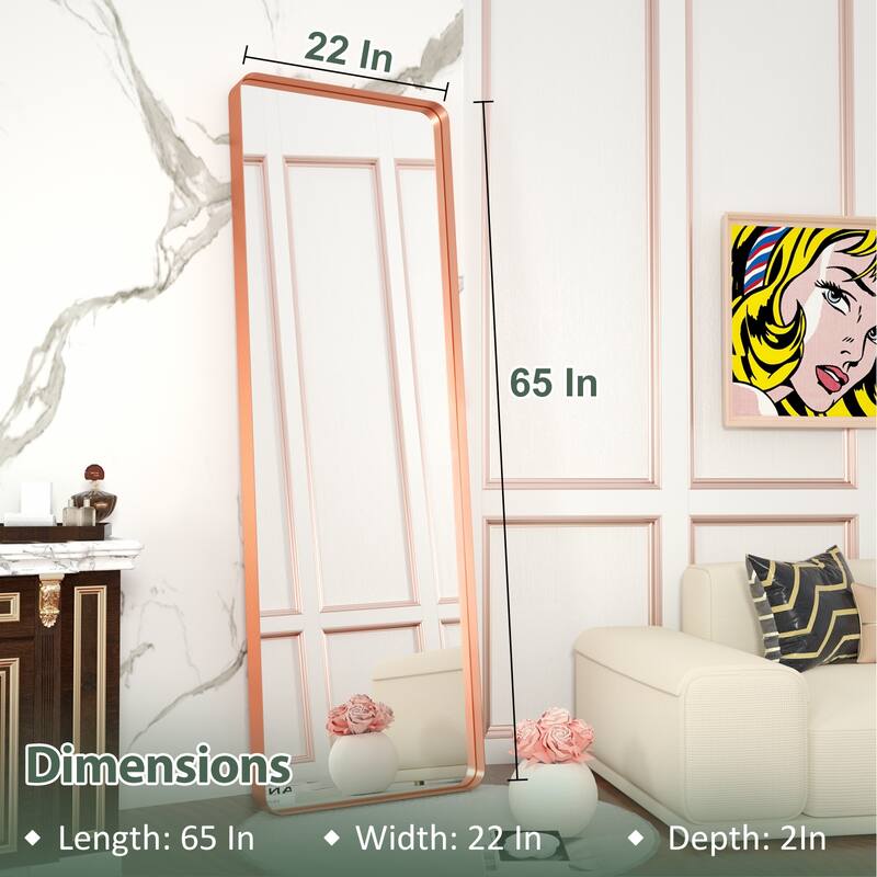 Rectangle Bathroom Mirror for Vanity Wall Mounted Vertical Horizontal Makeup Mirror