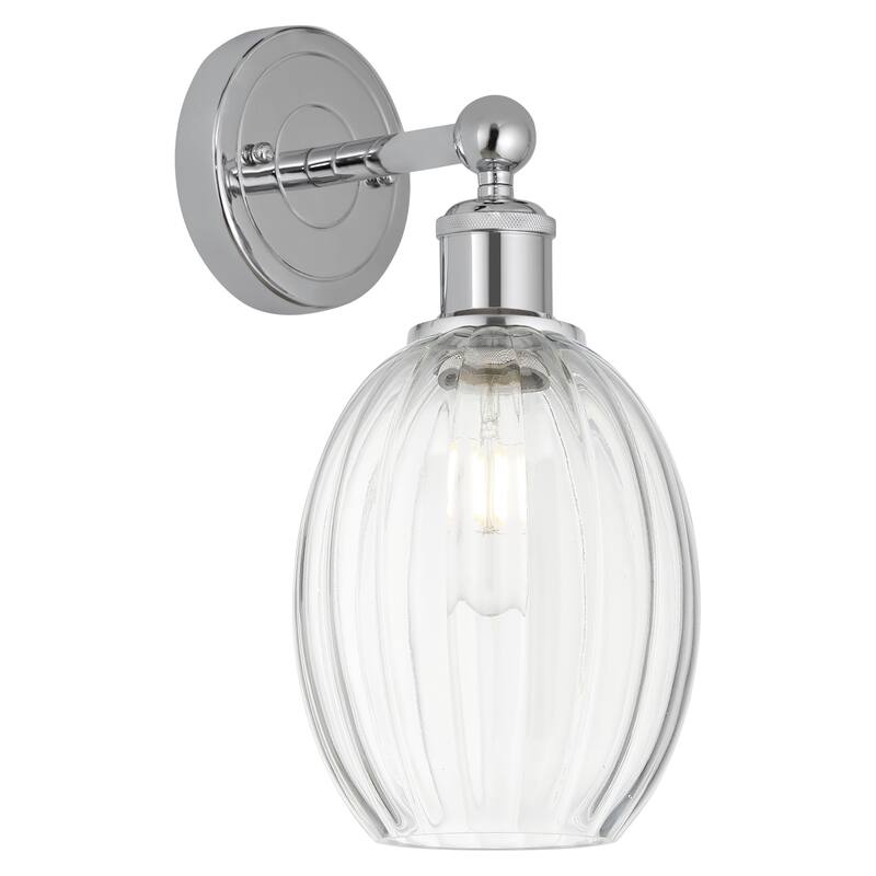 Innovations Lighting 616-1W-13-7 Preston Sconce Preston 13" Tall Wall - Polished Chrome / Clear