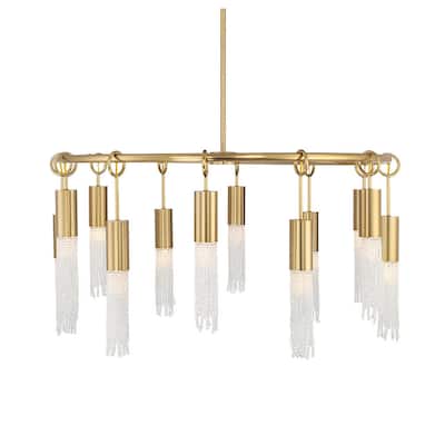 Savoy House 1-1367-12 Chelsea 12 Light 40" Wide Beaded Ring Chandelier
