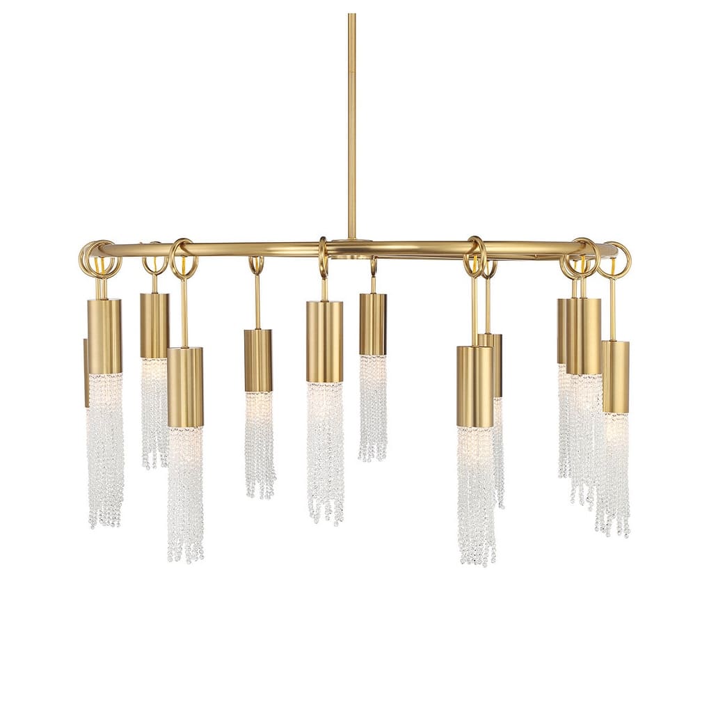 Savoy House 1-1367-12 Chelsea 12 Light 40" Wide Beaded Ring Chandelier
