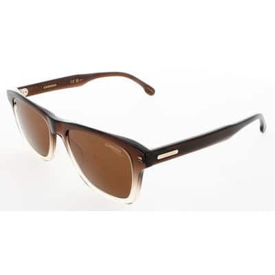 Carrera 266/S Brown Shaded Beige Frame Color Brown Lens Square Shaped Male Acetate Sunglasses