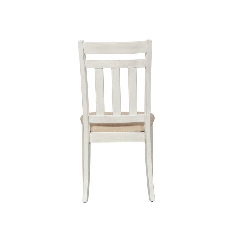 Summerville Soft White Wash Wire Brushed Gray 7 Piece Rectangular Table Set
