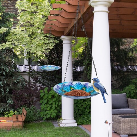Adeco Hanging Bird Baths Bird Feeders