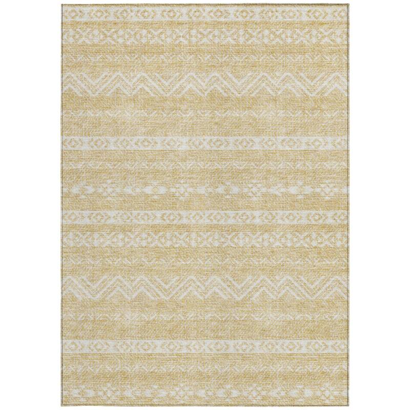 HomeRoots Southwestern Transitional Rectangle Outdoor Rug