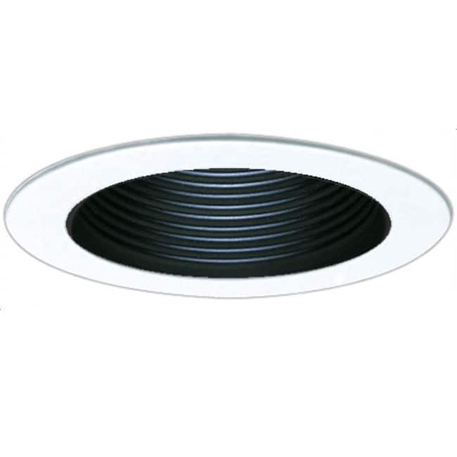 Elco 4" Phenolic Baffle with Metal Ring and Socket Holder Bracket - Black