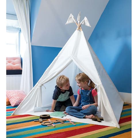 HearthSong 4' Light-Up Fabric Play Tent with Sewn-in Floor