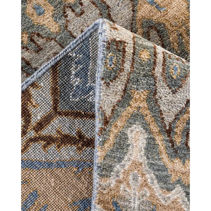 Ikat One-of-a-Kind Hand-Knotted Area Rug, Beige - 8' 1" x 8' 4"