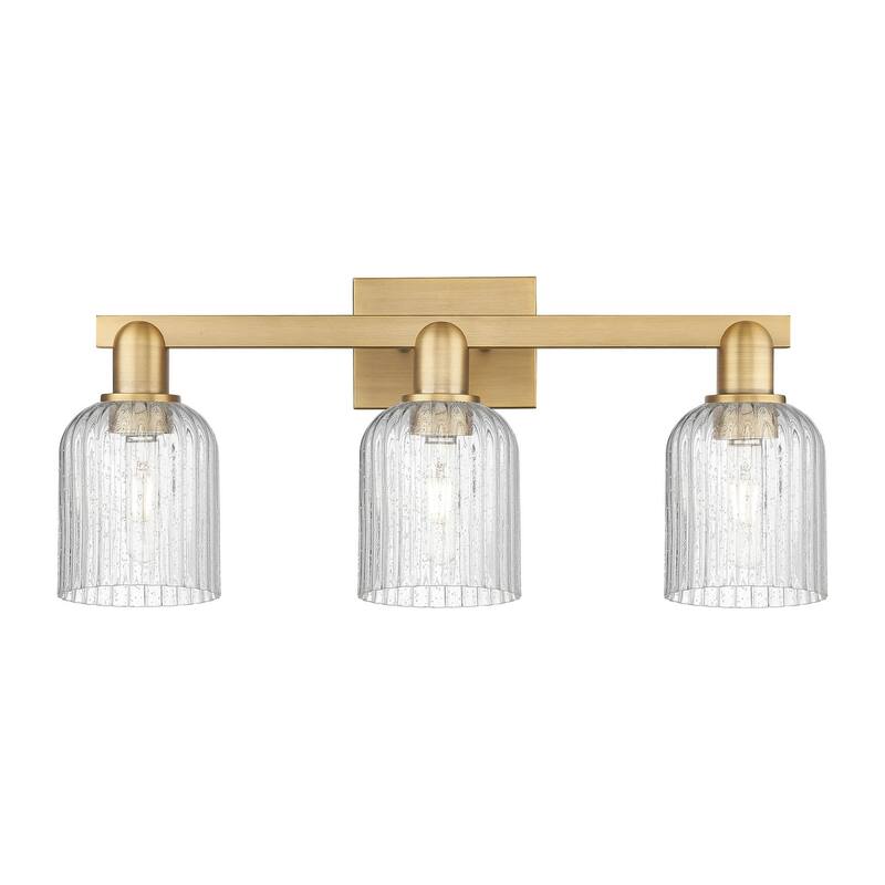 Innovations Lighting 716-3W-11-24 Bridal Veil Vanity Bridal Veil 3 - Brushed Brass / Seedy