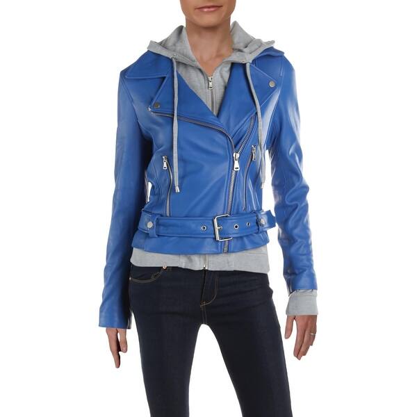 Shop Aqua Womens Motorcycle Jacket Winter Leather Overstock