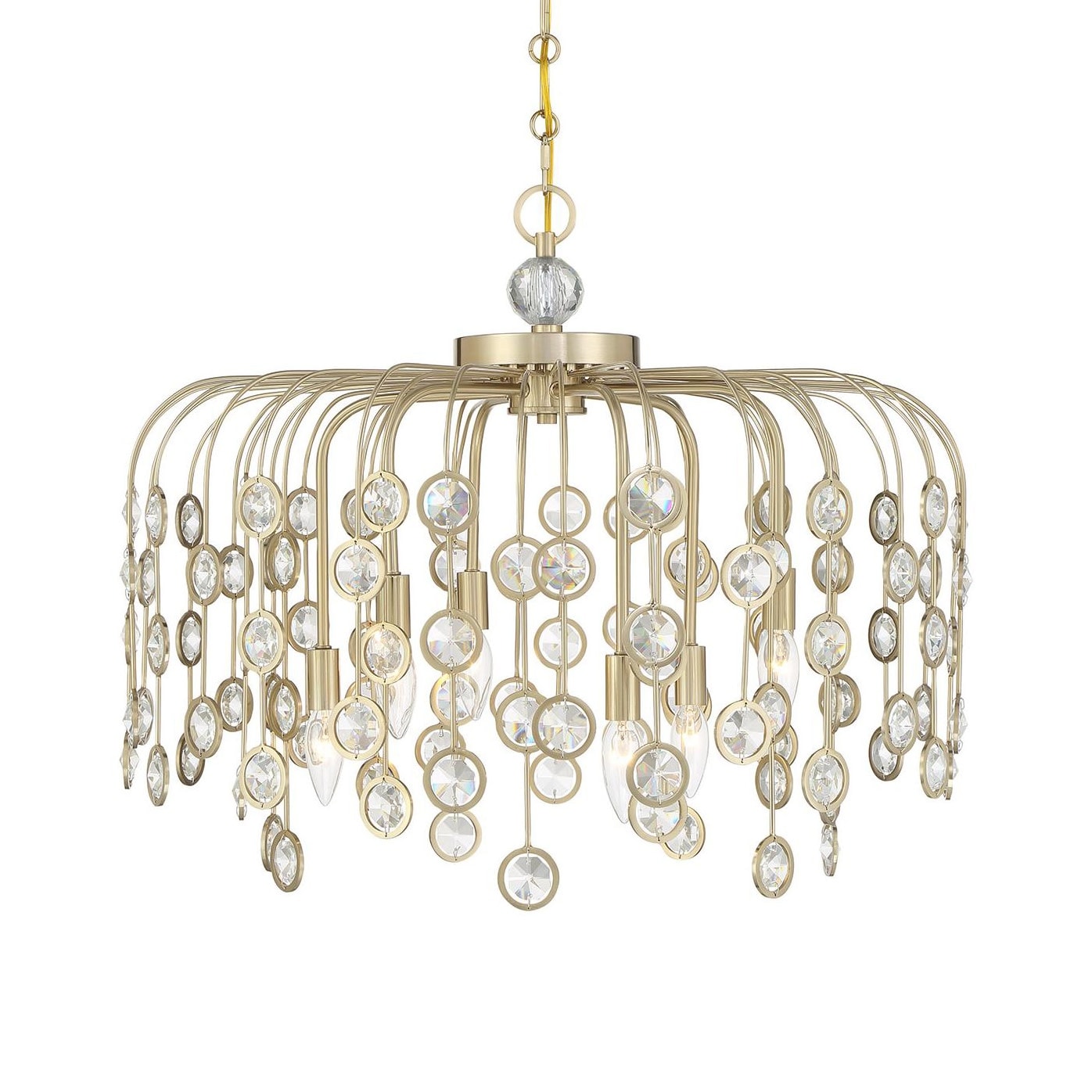 Savoy House 1-3598-6 Irina 6 Light 26" Wide Crystal Abstract