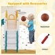 preview thumbnail 11 of 19, Gymax 9 in 1 Toddler Slide L Shaped Kids Slide & Climber Playset w/