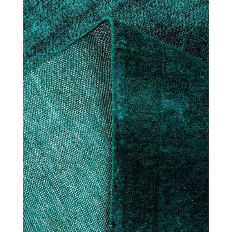 Contemporary Overdyed Wool Hand Knotted Area Rug - 9' 2" x 12' 2"