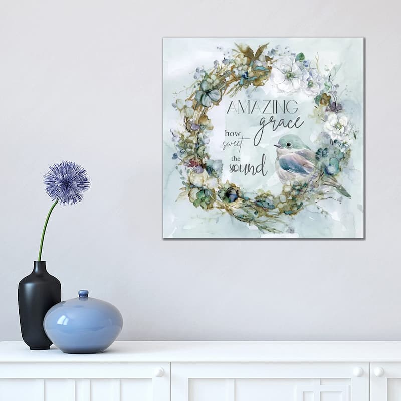 iCanvas "Amazing Grace" by Carol Robinson Canvas Print - 18x18x1.5