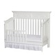 preview thumbnail 1 of 7, HomeRoots White Solid and Manufactured Wood Standard Four In One Convertible Crib - 60.25