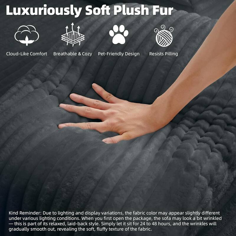 Rossetta Corduroy Upholstered Modern Oversized Chaise Lounge Chair