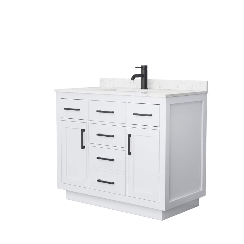 Beckett TK 42-inch Single Vanity, Cultured Marble Top
