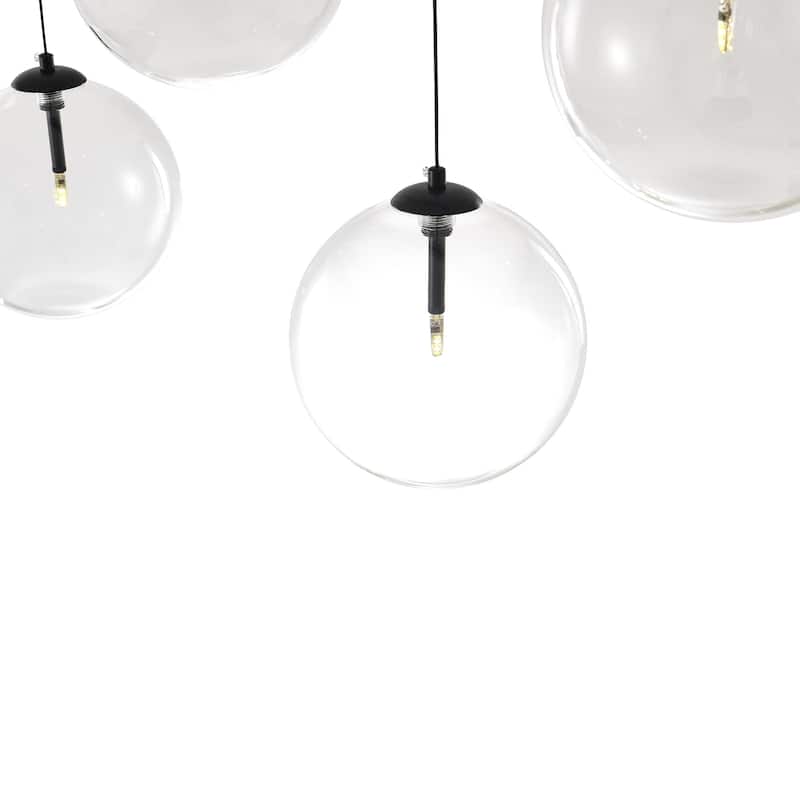 5 - Light Dimmable Kitchen Island Modern Linear Chandelier