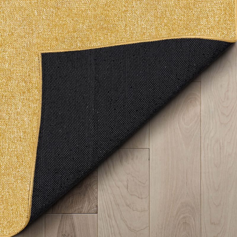 Well Woven Plain Solid Modern Flat-Weave Area Rug