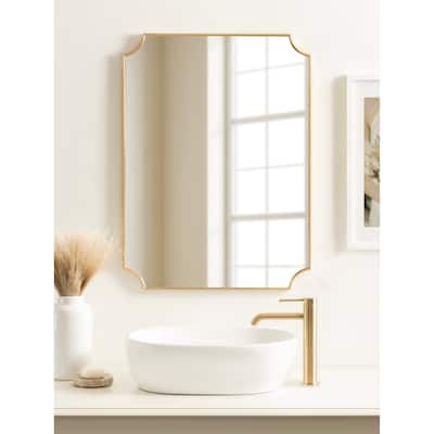 Kate and Laurel Healey Decorative Scallop Wall Mirror - 22x30