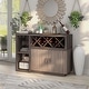 preview thumbnail 1 of 7, Furniture of America Letty Grey 6-shelf Dining Server