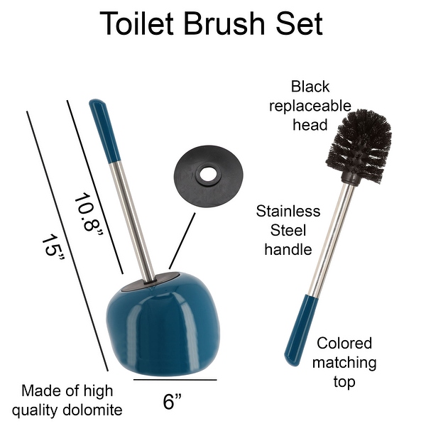 Toilet Brush, 4PCS Toilet Brushes With Stainless Steel Handle