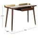 preview thumbnail 17 of 31, SAFAVIEH Parker 20-Inch Metal Single Drawer Desk