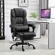 preview thumbnail 56 of 63, Vinsetto Office Desk Chair Recliner, Height Adjustable Movable Lumbar Support with 6-Point Vibrating Massage Black