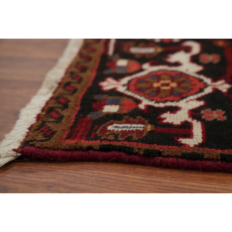 Hand Knotted Oriental 100% Wool Carpet Traditional Medallion Red Heriz Area Rug - 9' 10'' X 6' 7''