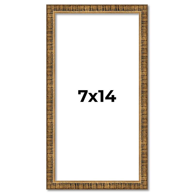7x14 Frame Gold Solid Wood Picture Frame - Complete Modern Photo Frame