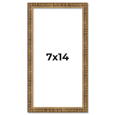 7x14 Frame Gold Solid Wood Picture Frame - Complete Modern Photo Frame