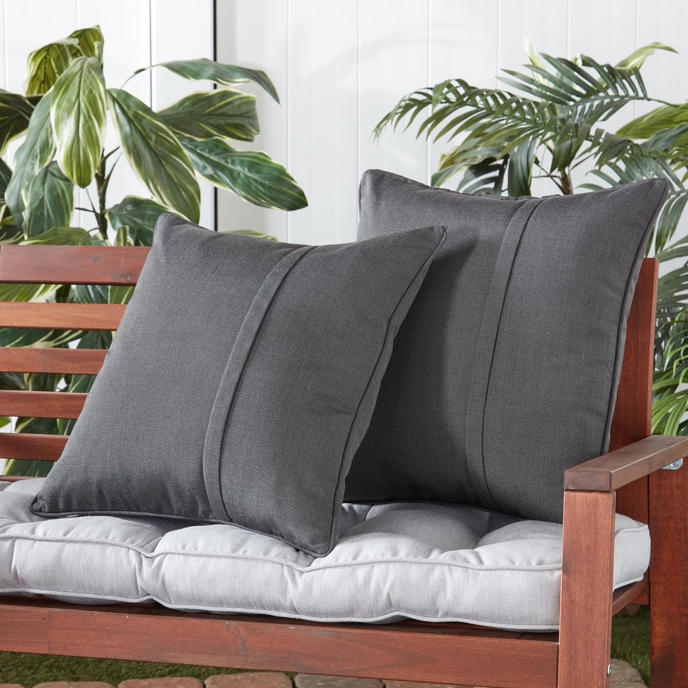 Greendale Home Fashions Sunbrella 20" Square Outdoor Throw Pillow (Set of 2)