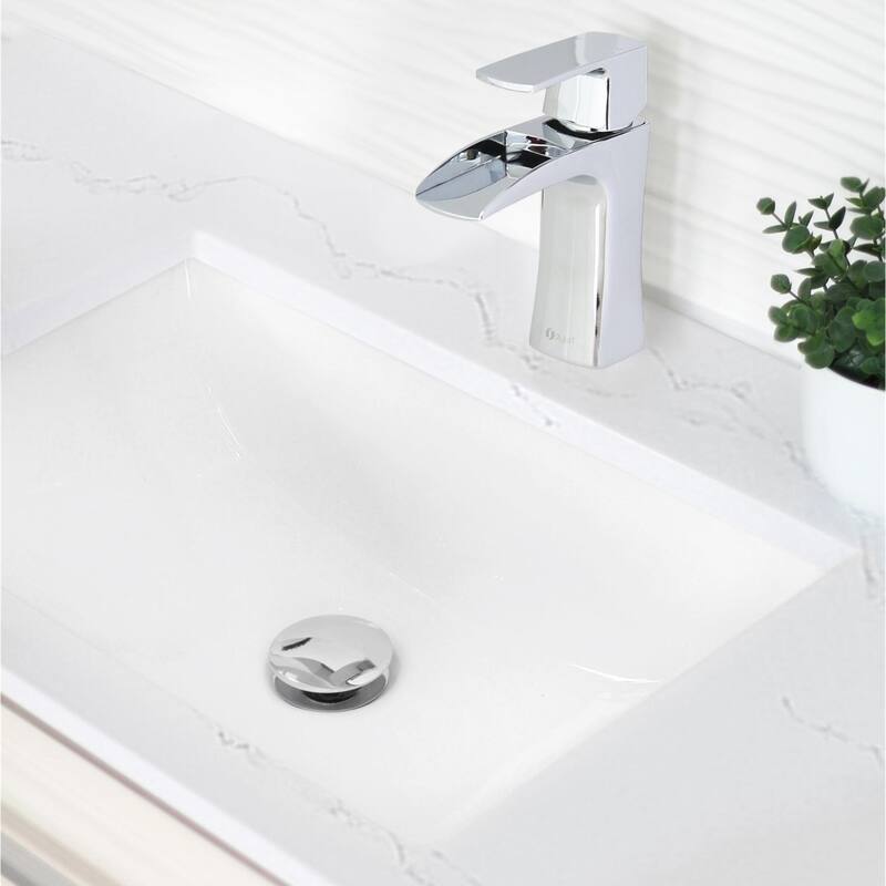 STYLISH 20.75" W x 15.5" D White Rectangular Undermount Bathroom Sink Set of 2