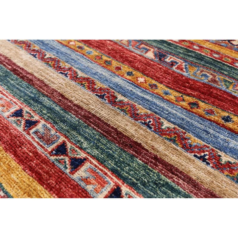 Golden Nile Khorjin Persian Gabbeh Hand Knotted Wool Rug - 2' 7" X 4' 0"