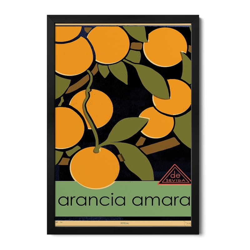 Euro Poster V Premium Framed Poster by Jacob Green - Black - 32x24x1
