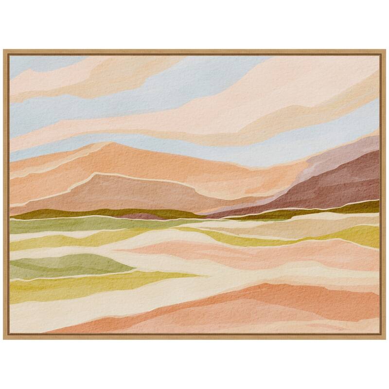 Kate and Laurel Sylvie Desert Dreams Framed Canvas by Nikita Jariwala