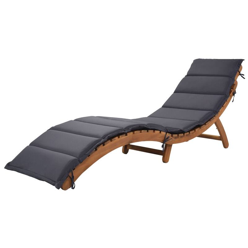 Outdoor Patio Beach Chairs Wood Portable Extended Chaise Lounge Set