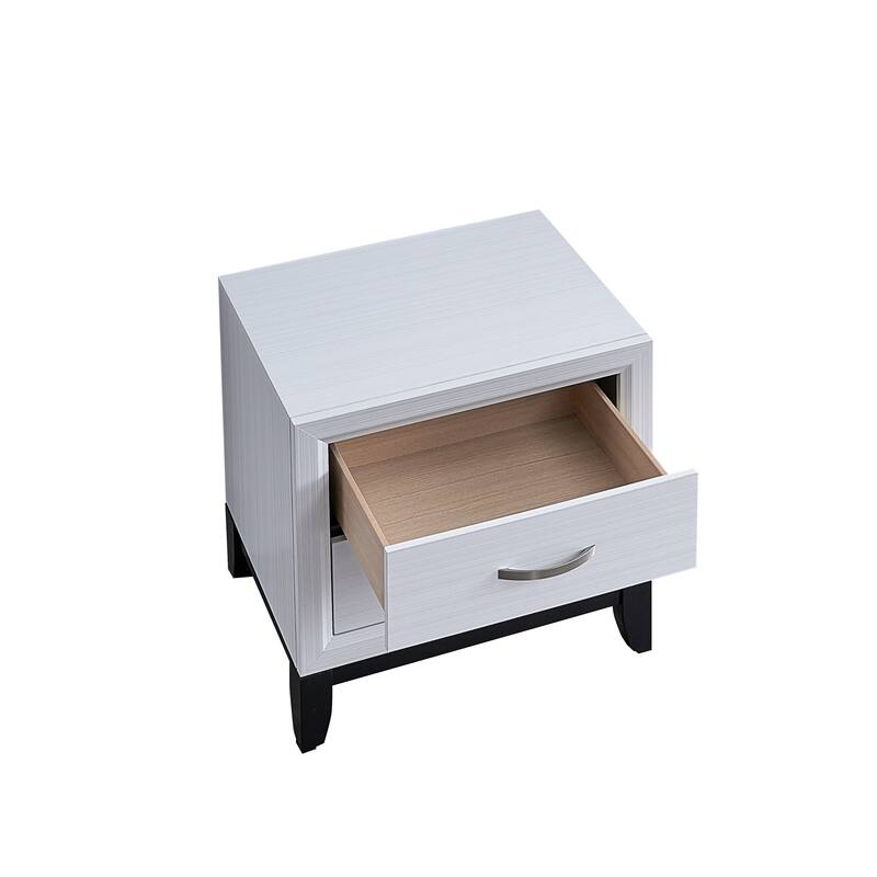 Glasgow Nightstand:With Two English Dovetail Drawers And Smooth Slides