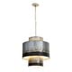 preview thumbnail 2 of 8, Varaluz Cannery 4-Light Tall Pendant - Ombre Galvanized