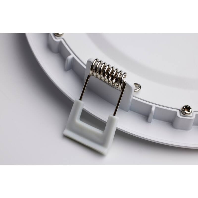 12 Watt LED Direct Wire Downlight Edge-lit 6-Inch CCT Selectable Round Remote Driver