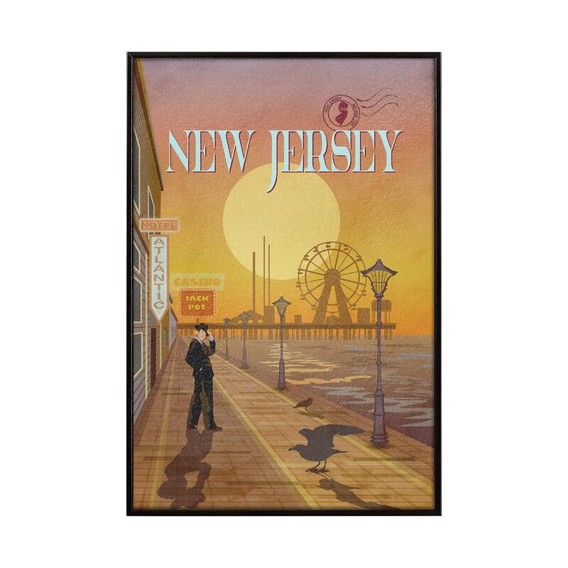 New Jersey Go (SM) Framed Art Print