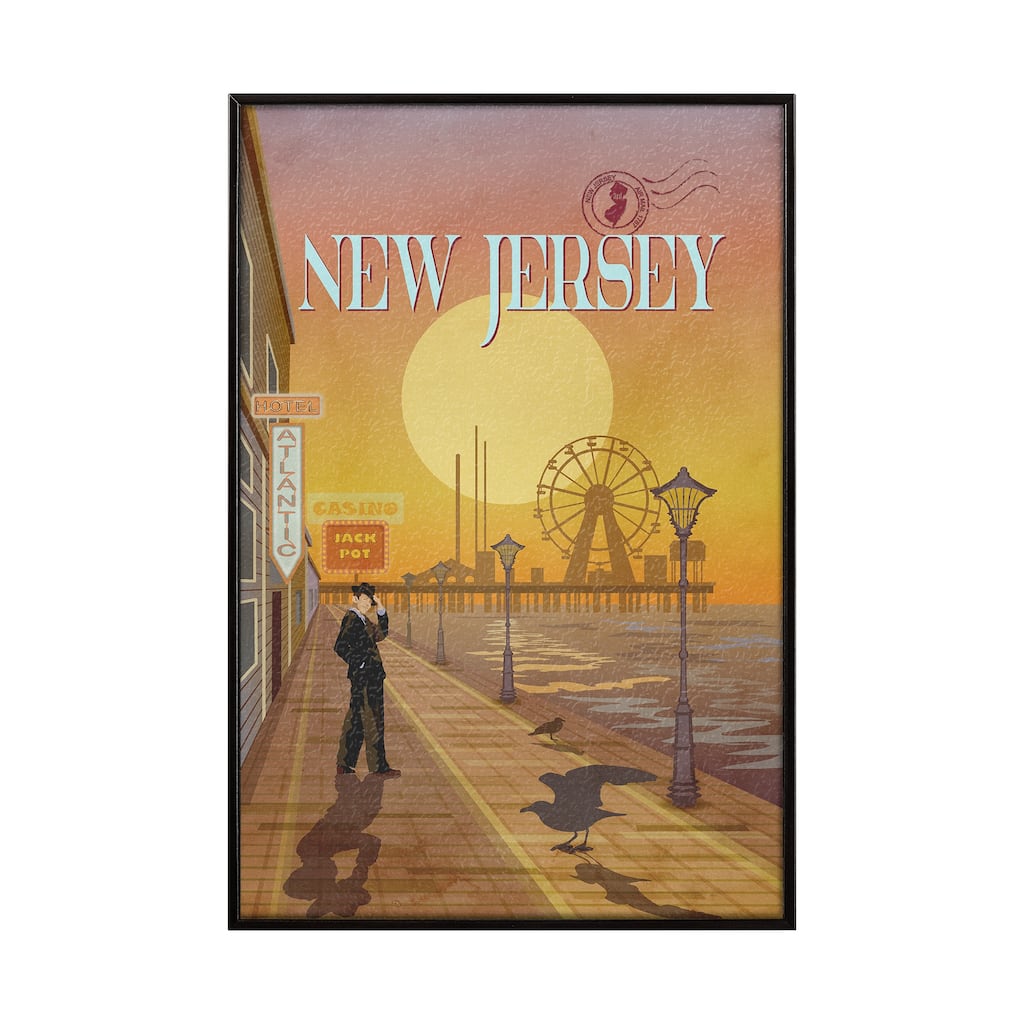 New Jersey Go (SM) Framed Art Print
