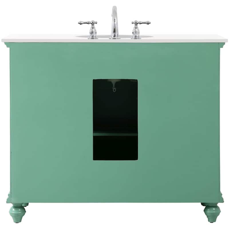 Elegant Lighting VF12342-VW Otto 42" Free Standing Single Basin Vanity